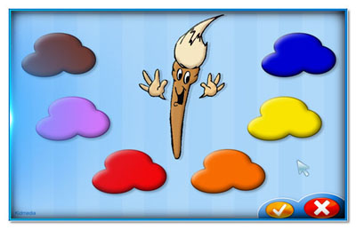 Put the ball with the correct color in the right place - click to play