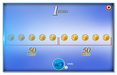 Click to use “Analyzing the One Euro Coin”, an interactive teaching tool.