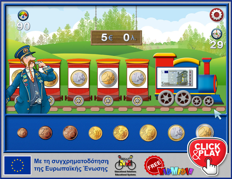 Click and play "Euro Train"